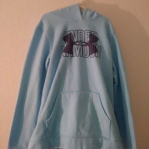 Under Amour light blue hoodie